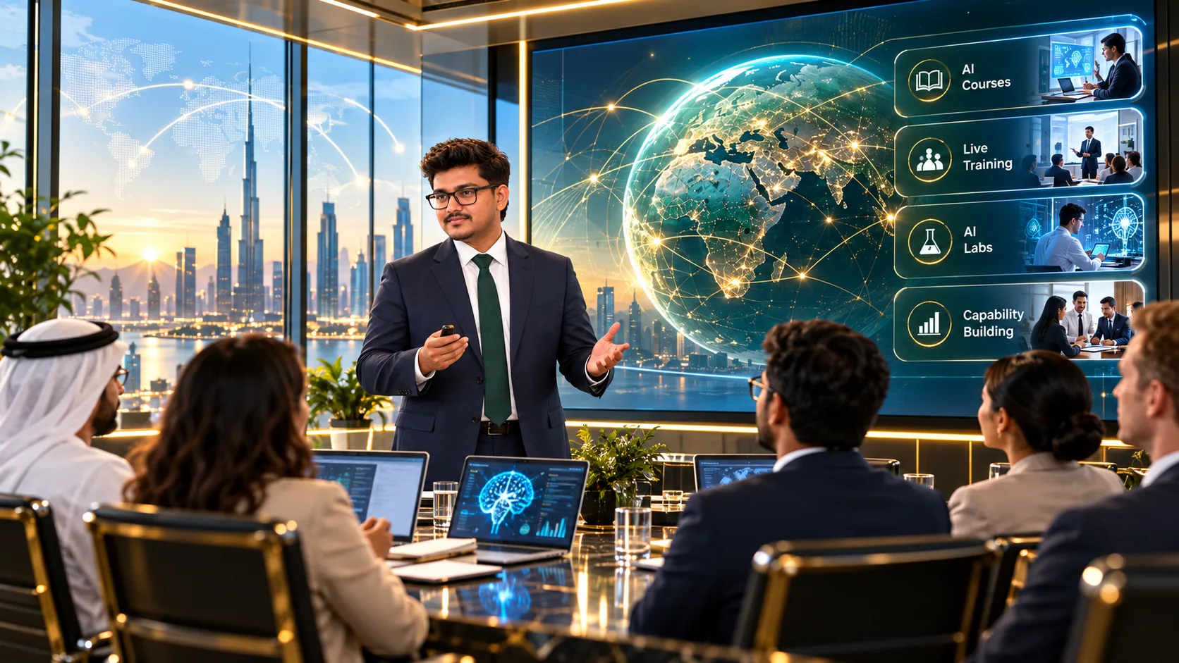 Professional AI training and capability-building environment